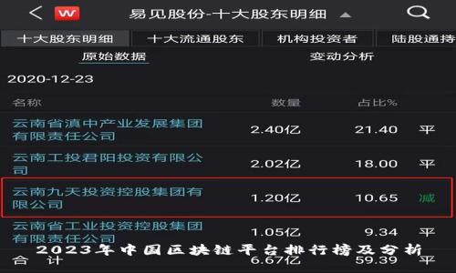 2023年中国区块链平台排行榜及分析